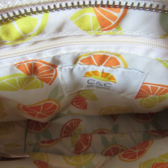 NWT C&C California Aperol "Spritz" Tote Bag With Orange Slice Wristlet - Picture 8 of 8